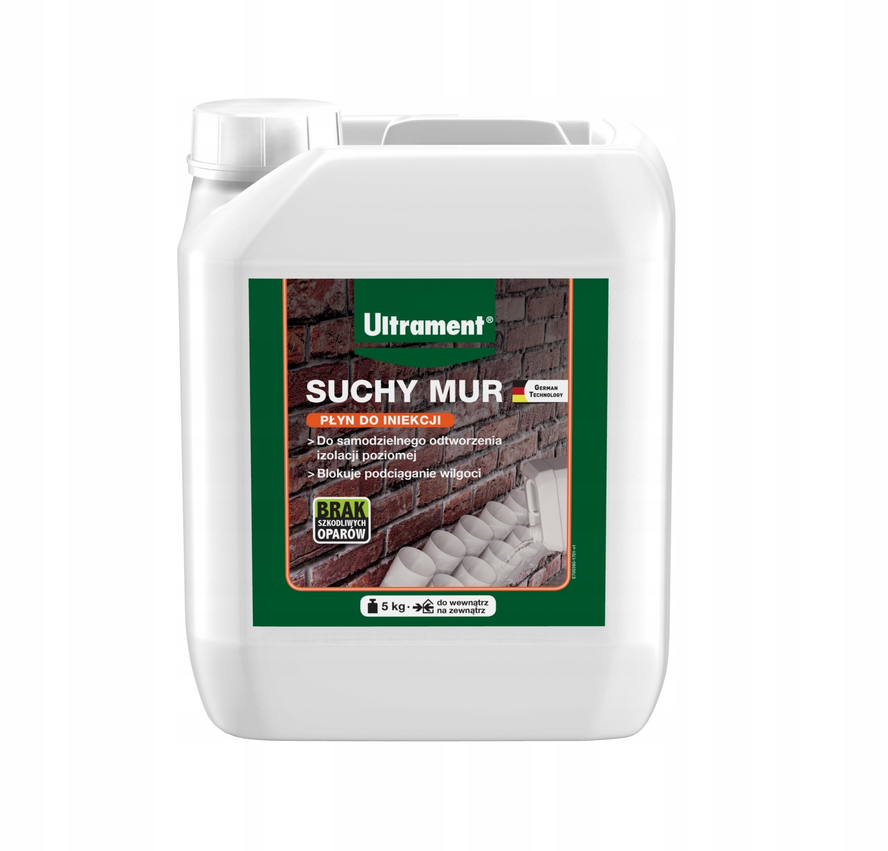 

Płyn Do Iniekcji Osuszania Ultrament Suchy Mur 5KG