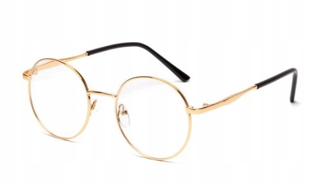 OKULARY ZERÓWKI NERDY LENONKI HARRY POTTER OKRĄGŁE Fason lenonki