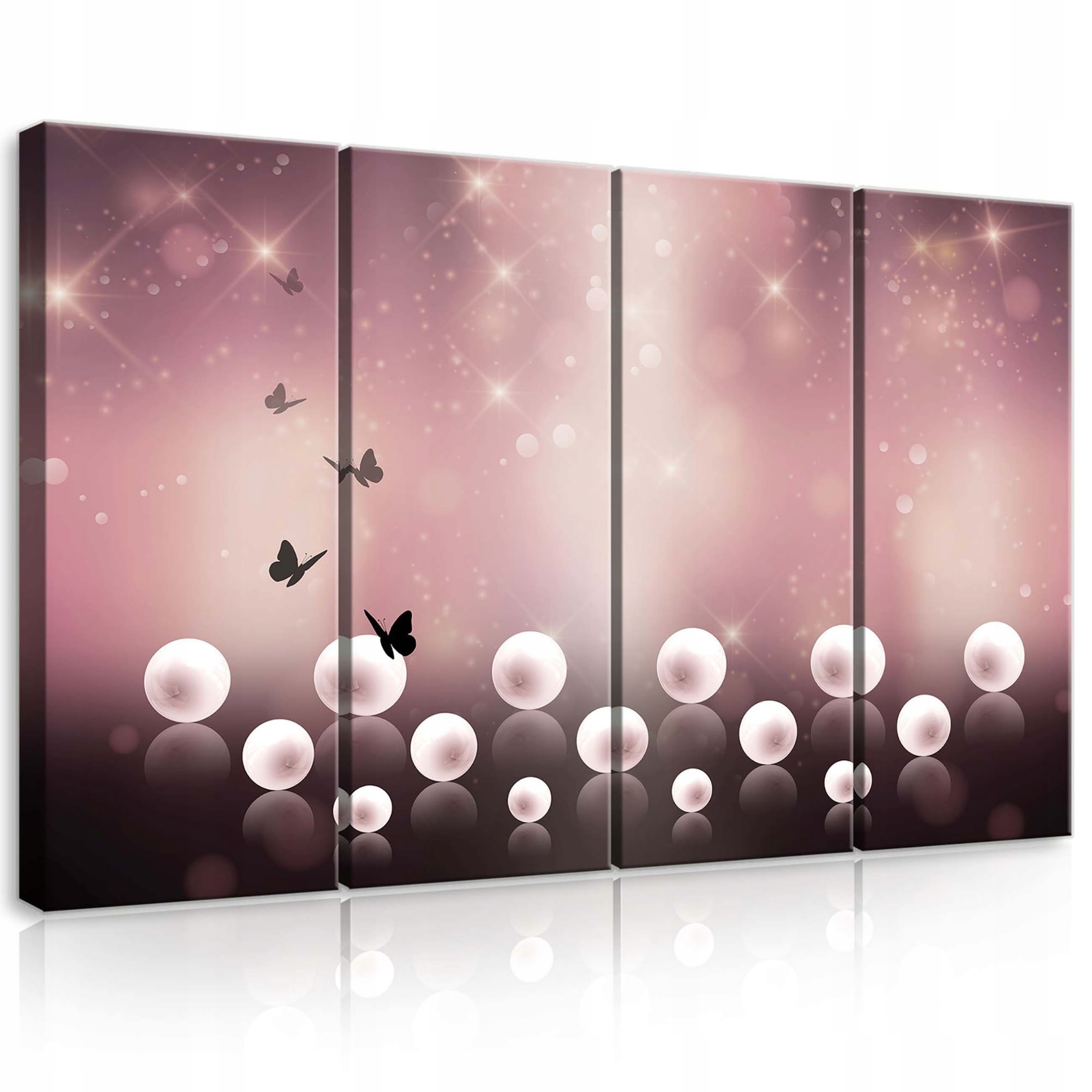 Obraz 120x80 Sen jemnosť šarm motýle gule perly mágia romantika