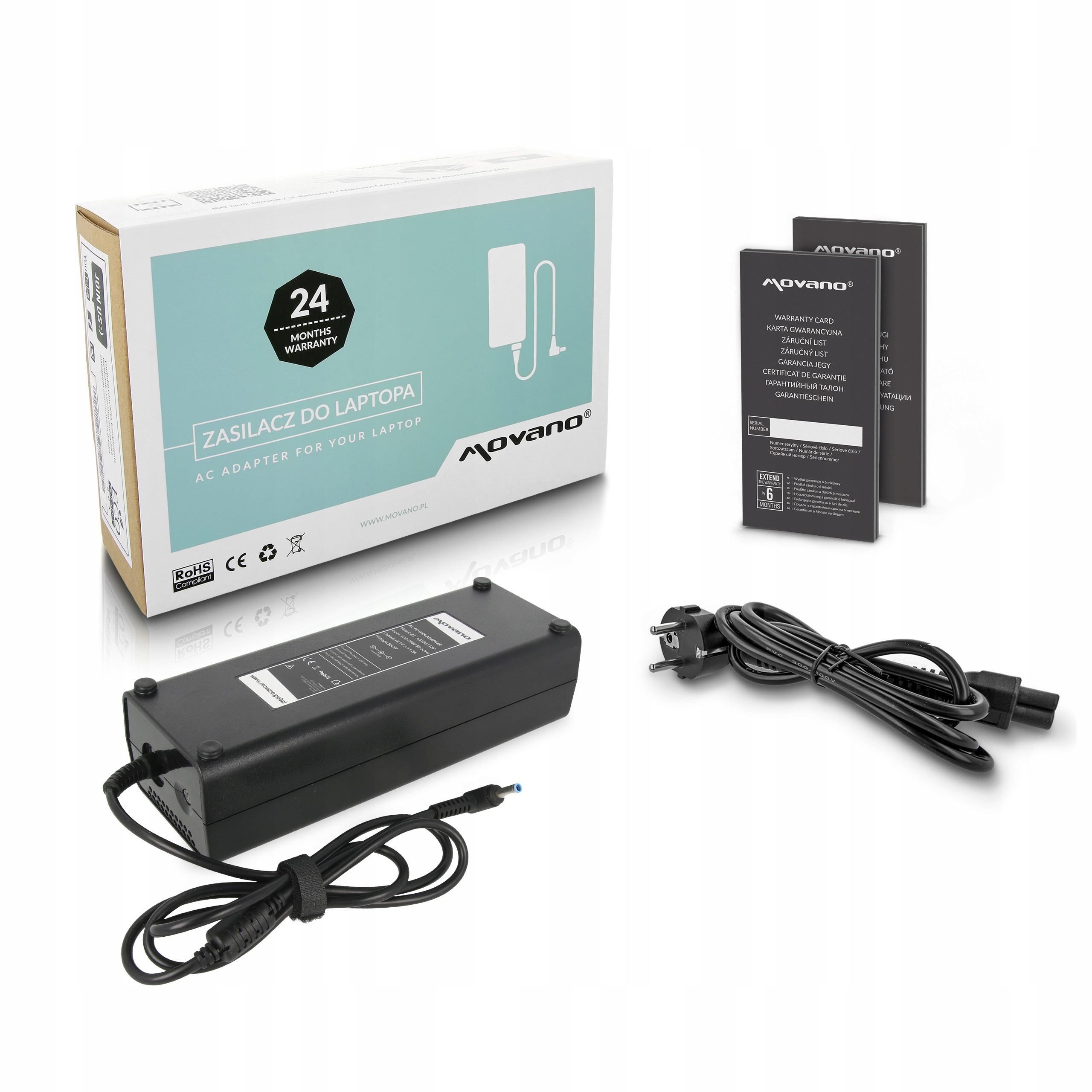 Napájecí adaptér Movano 19.5v 11.8a (4.5x3.0 pin) 230W pro Asus