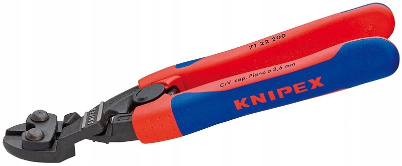 kloubové kleště ohnuté pro stříhání drátu, 200 mm, Knipex [71 22 200 T]