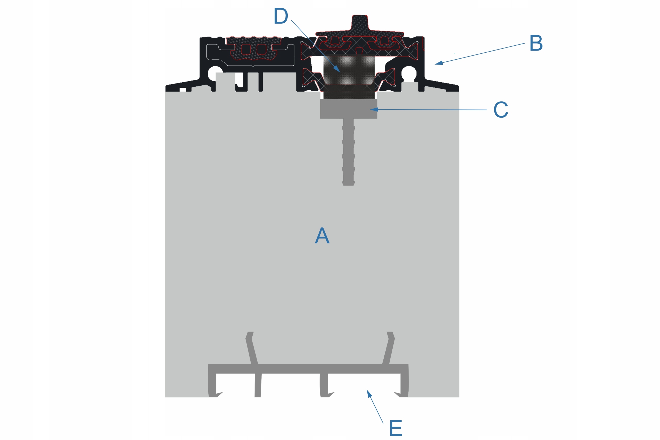 PODWALINA TERMICZNA XPS POD DRZWI ZEWNĘTRZNE 65 mm Kod producenta PMXPS04/UNI/65