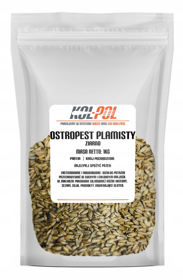 

[kp] Ostropest Plamisty Ziarno 1kg Naturalny