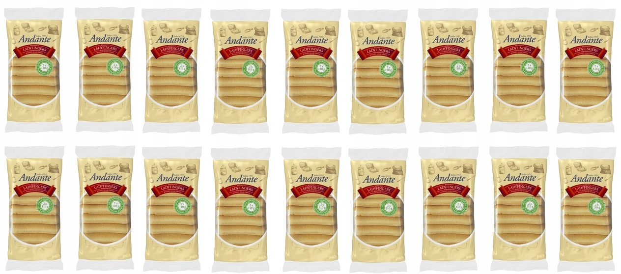 Levně 18 x 220 g Andante piškoty Ladyfingers Karton