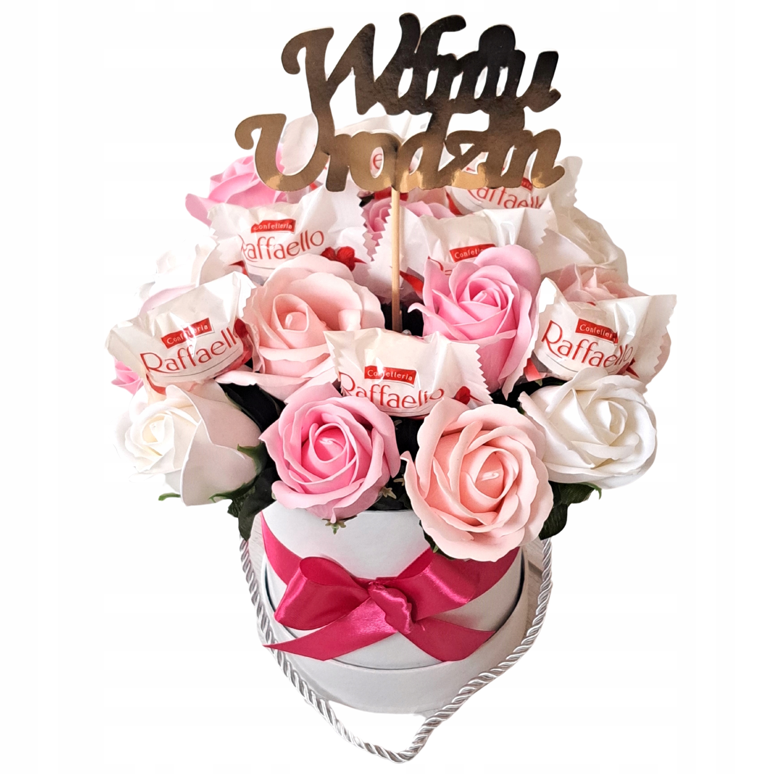 Flowerbox mýdlové květiny dárek Valentýn svátek matek narozeniny
