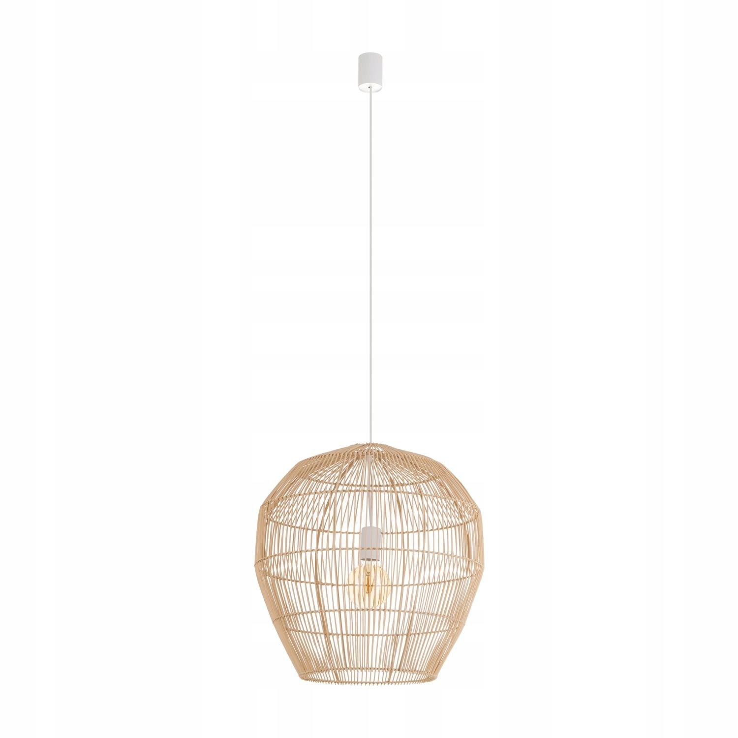 Béžová závesná lampa Haiti nad jedálenský stôl Nowodvorski