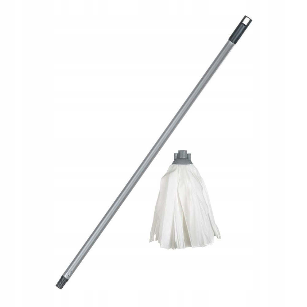 Levně Mop ekologický 110 g s tyčí 120 cm, hrubý závit, sada 8 ks