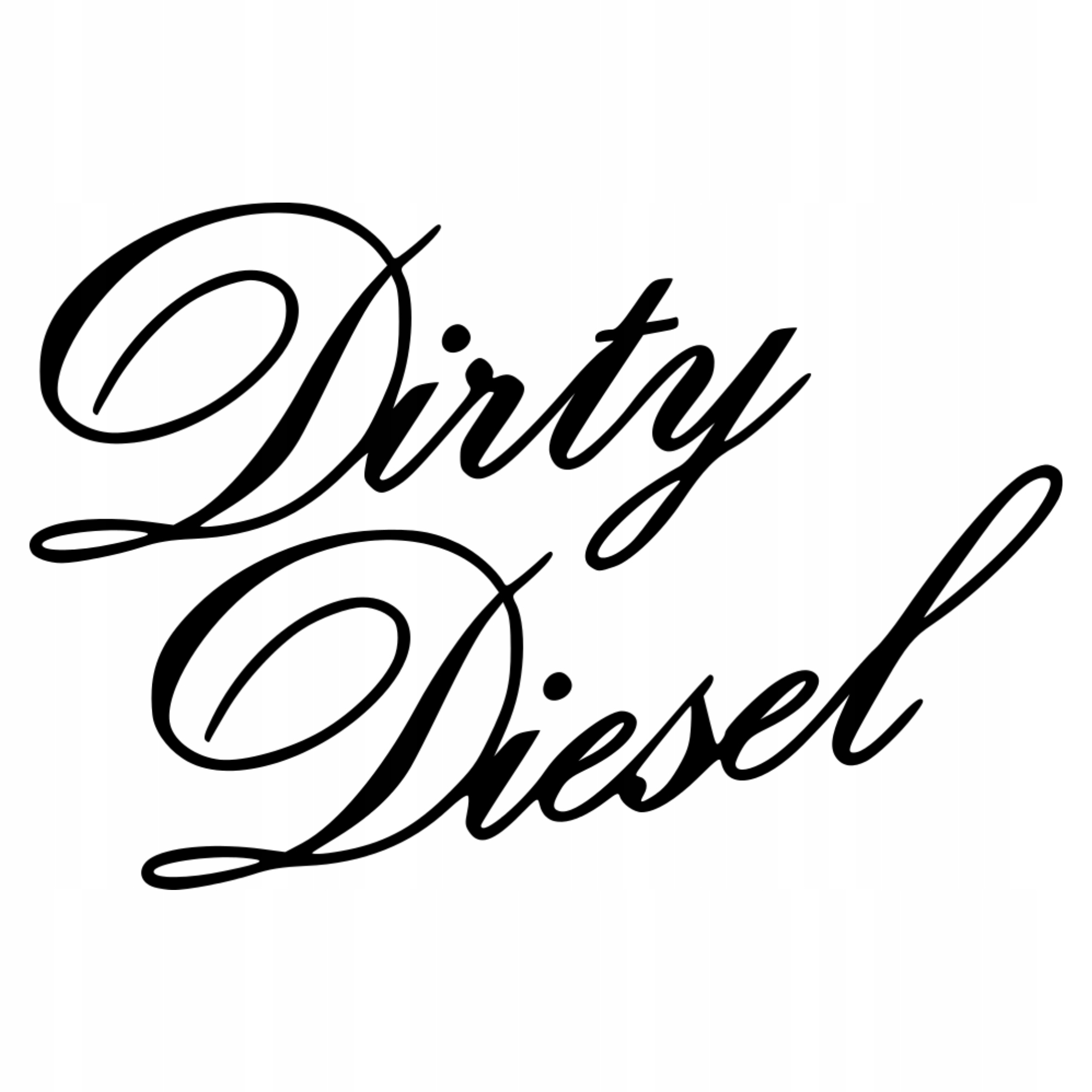 

Naklejka Dirty Diesel na samochód Tdi silnik Dymi