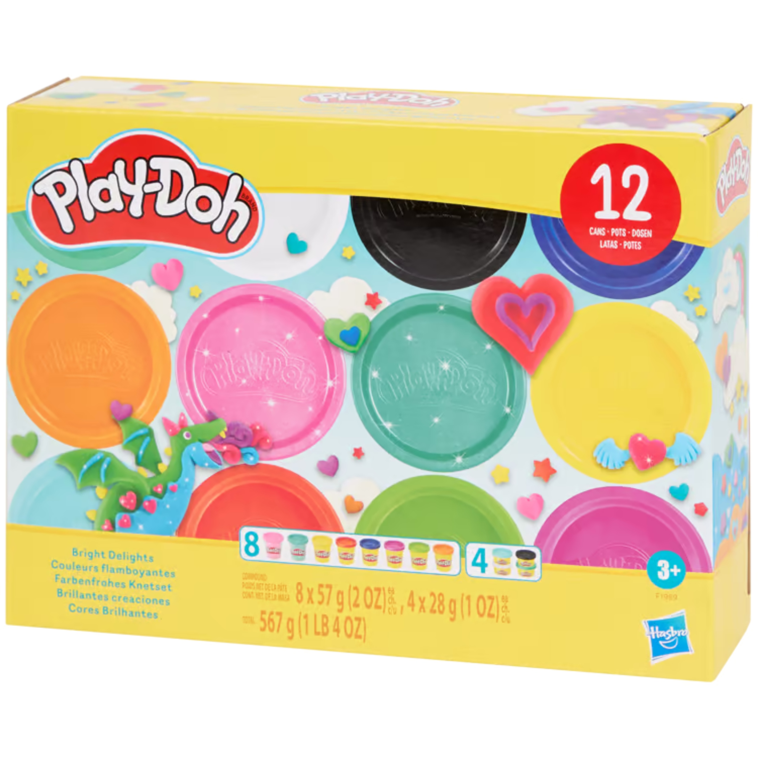 CIASTOLINA DUŻY ZESTAW MASY PLASTYCZNEJ 12 KOLORÓW 567g PLAY-DOH PLAYDOH Kod producenta play doh