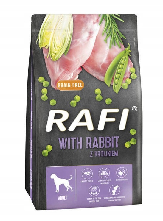 Levně Rafi krmivo pro psa s králíkem 10 kg Dolina Noteci