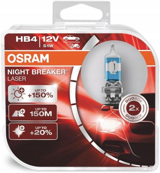 

Osram Night Breaker Laser Next Gen +150% HB4 Duo