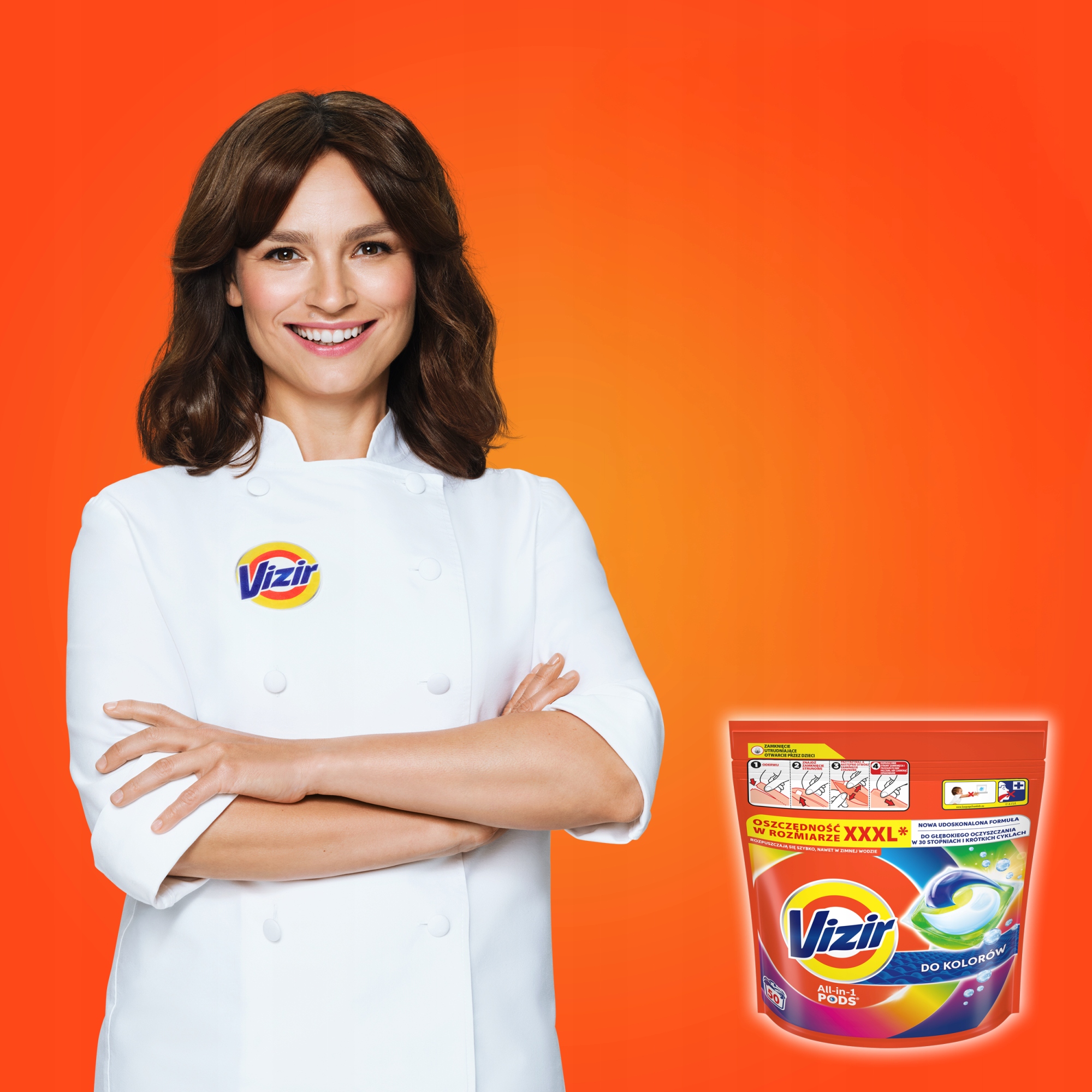 Vizir Kapsułki do Prania Color 3x50 prań Zastosowanie do kolorów