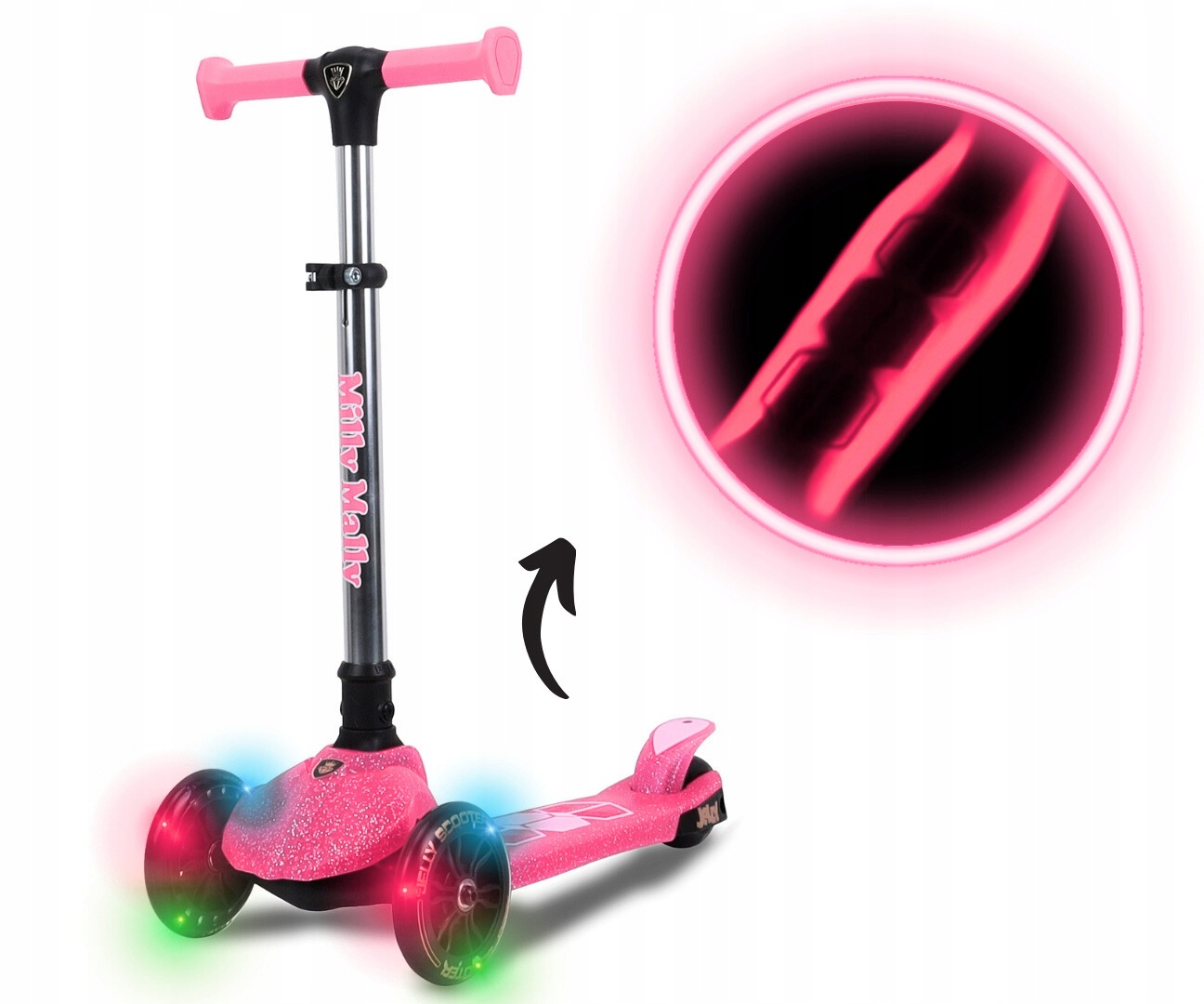 Milly Mally Scooter Jelly Pink
