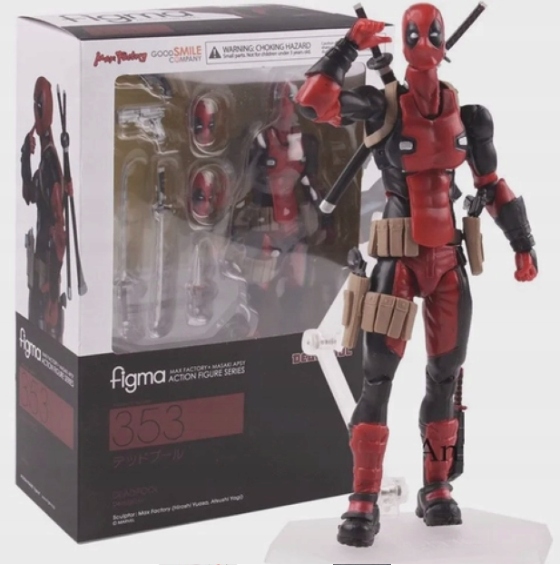 Figurka Deadpool spousta doplňků 16 cm