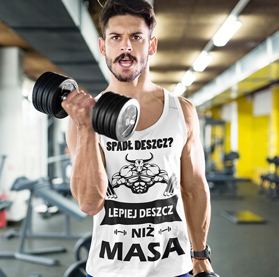 TANK TOP SIŁOWNIA SPADŁ DESZCZ Marka inna