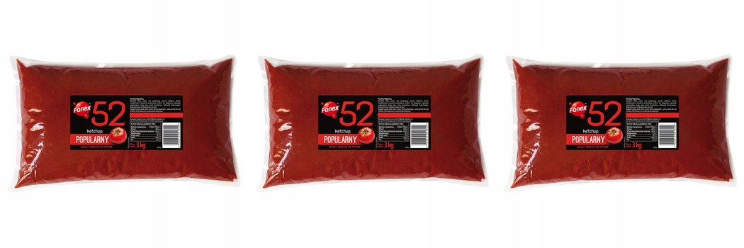 Levně 3 x 3 kg Fanex Kečup populární Karton