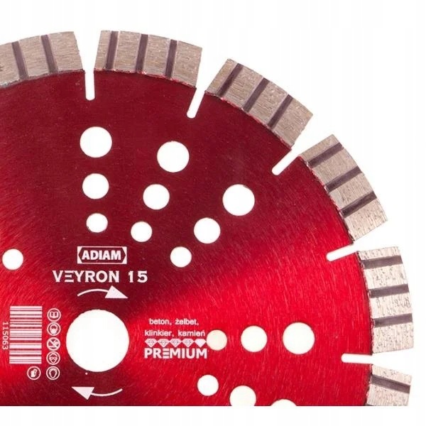 Tarcza Diamentowa Adiam VEYRON-15 350 MM 20 MM Do Betonu Żelbetu Granitu