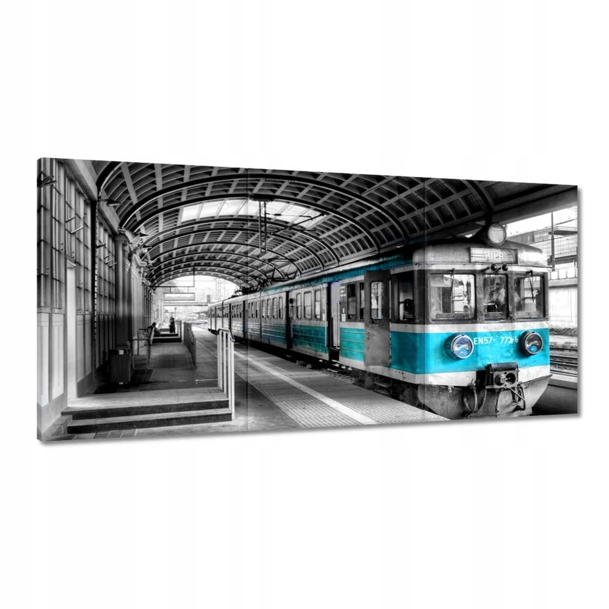 Obrazy 180x90 Tyrkysový vlak Pkp