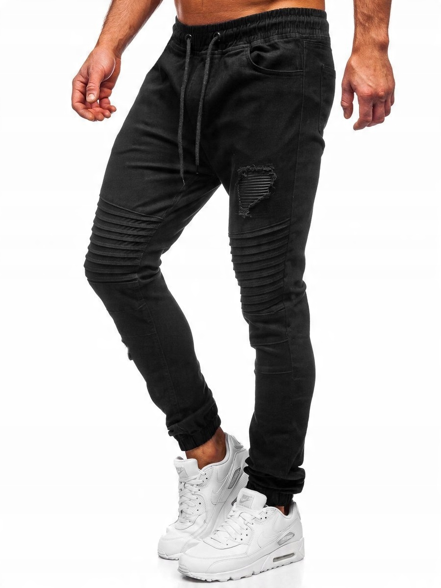 

Spodnie Męskie Joggery Czarne 0829 ROZMIAR_2XL