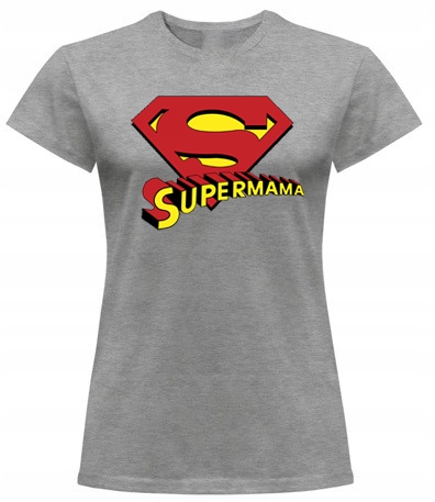 

Damska Koszulka Super Mama S-xxl Tu S
