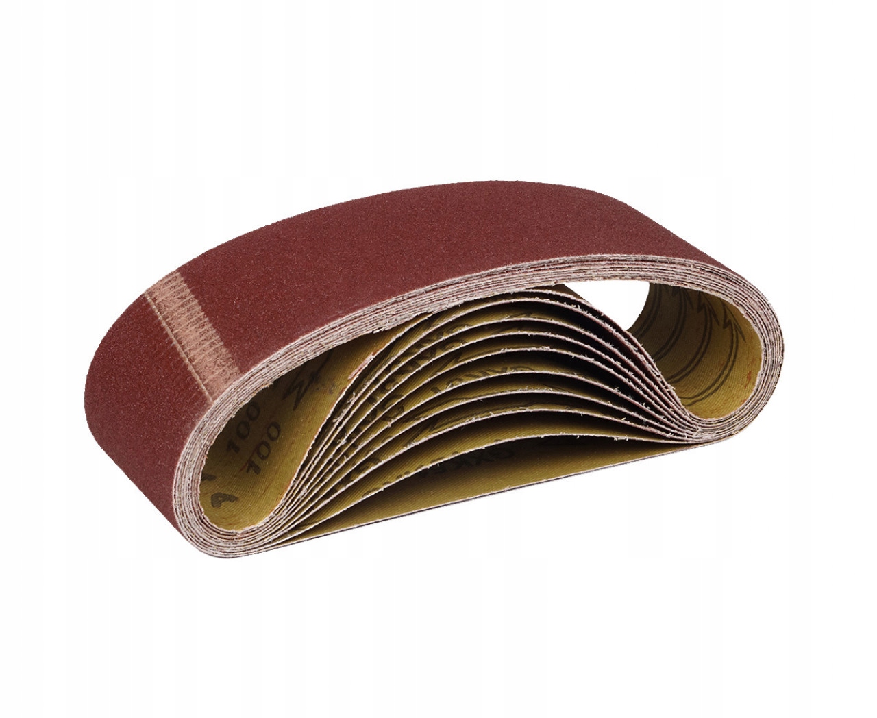 Taśma szlifierska 75 x 533 mm Pas bezkońcowy P80 10 szt Polax