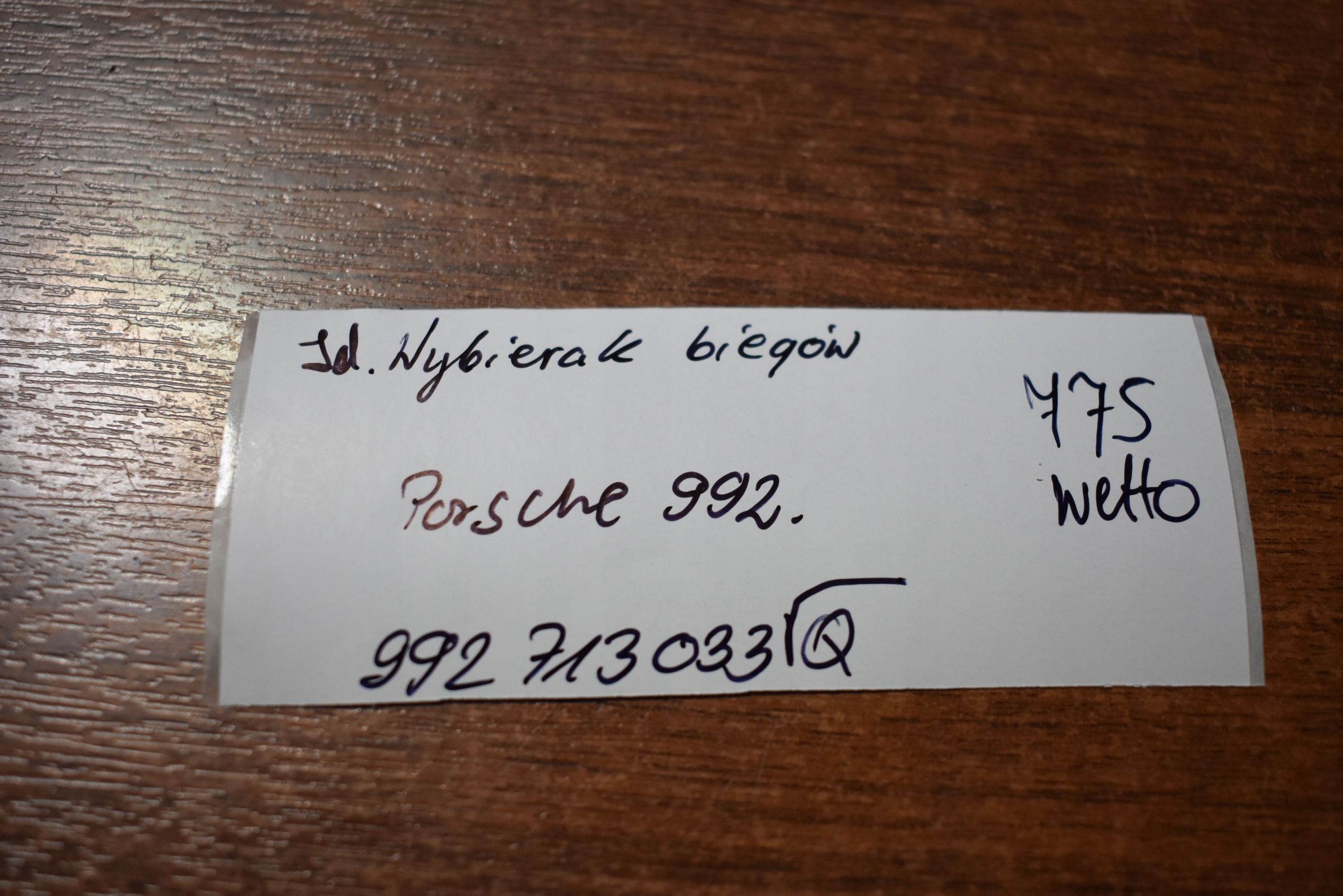 IDEALNA hlavice kulisy převodů PORSCHE 992 1