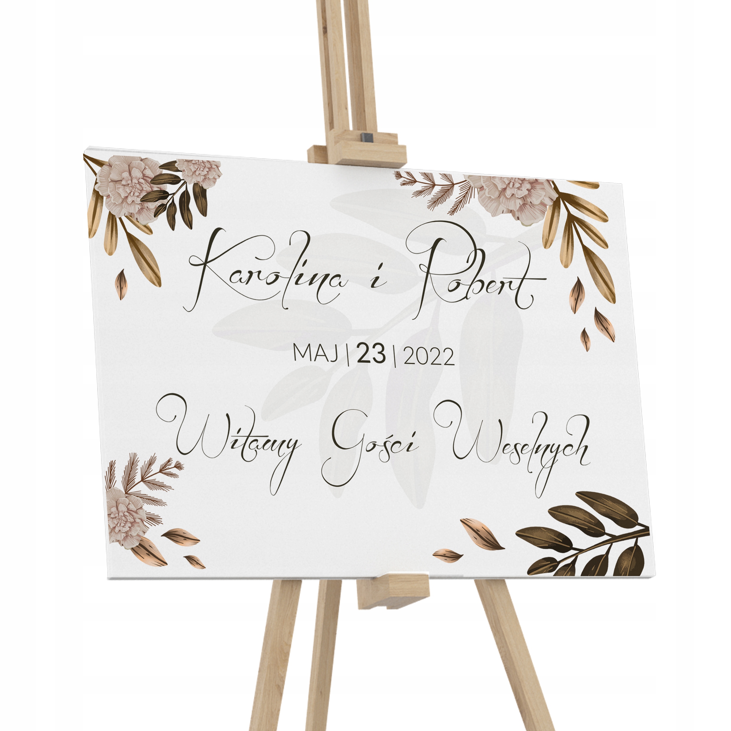 

Tablica Powitalna Ślub Wesele Boho B2 Imiona Y3