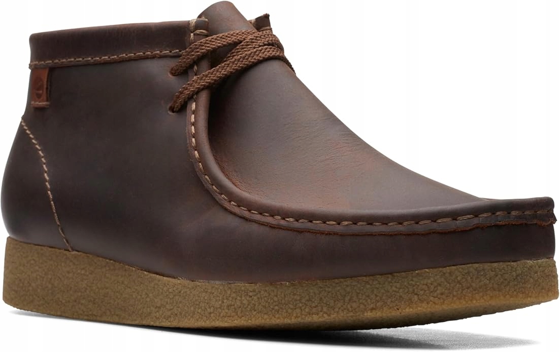 Pánské boty Clarks Shacre Boot 261594367 hnědé kožené 46