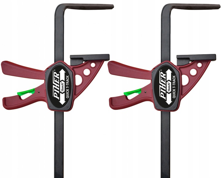 Piher Ścisk stolarski Quick T-Track 15cm 60kg 2szt P52105