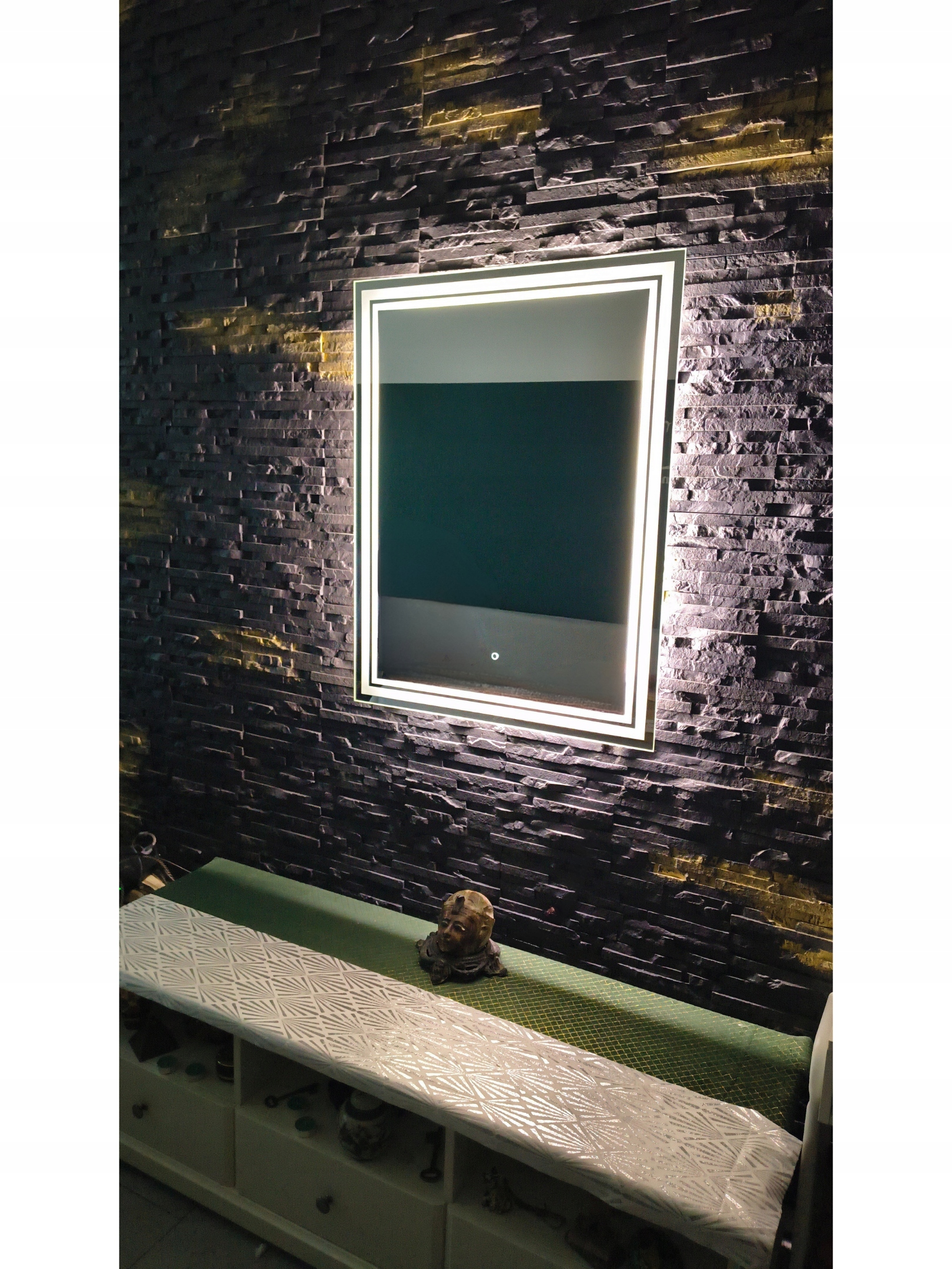 Led zrkadlo 100x80 cm Na dotyk| Kúpeľňa, Obývačka, Chodba, Šatňa