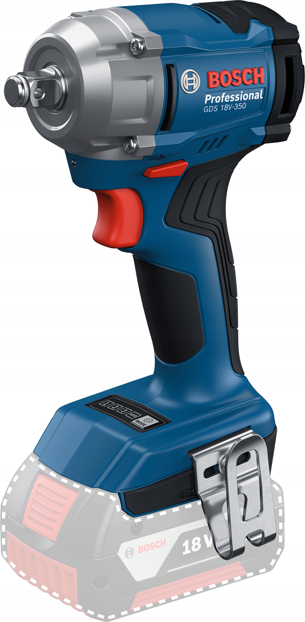 Rázový uťahovák Bosch Gds 18V-350 L-Boxx 06019M5000