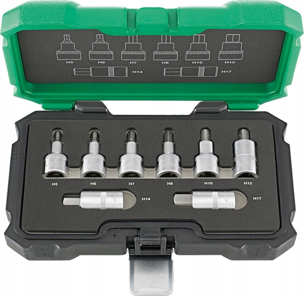 Sada nástrčných klíčů 1/2'' 8-dílná 5-17 mm Forti