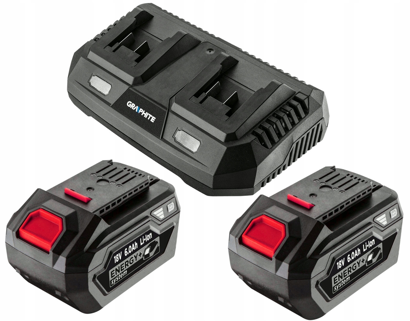 

Graphite Powerpack Ładowarka 3A +2x Akumulator 6Ah