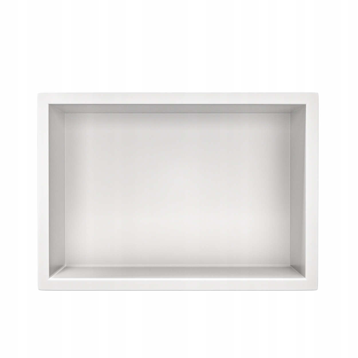 Balneo Kúpeľňová Vstavaná Polica 30x20x10 cm Biela Nerezová Wall-box One