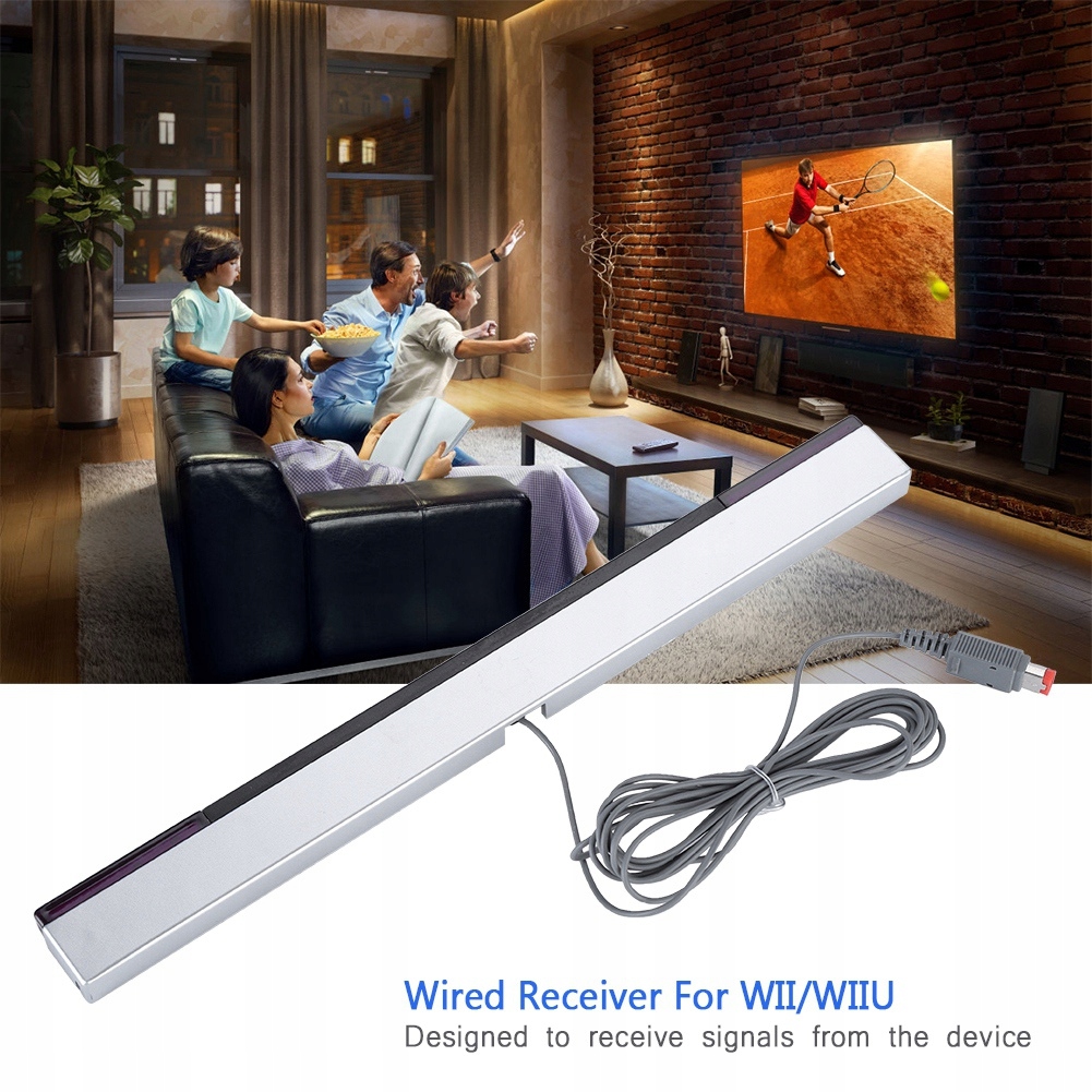 ODBIORNIK PRZEWODOWY DLA NINTENDO WII/WIIU SENSOR BAR CZUJNIK RUCHU EAN (GTIN) 680546253827