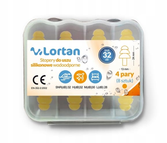 

Lortan Stopery do uszu silikonowe 8 sztuk 4 pary