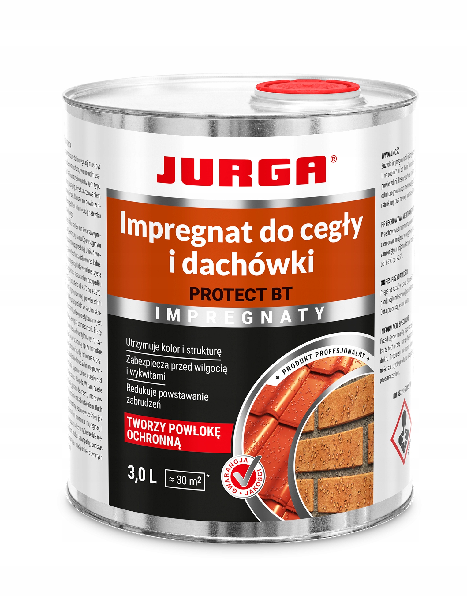 Impregnat do cegły i dachówki Jurga Protect Bt 3L