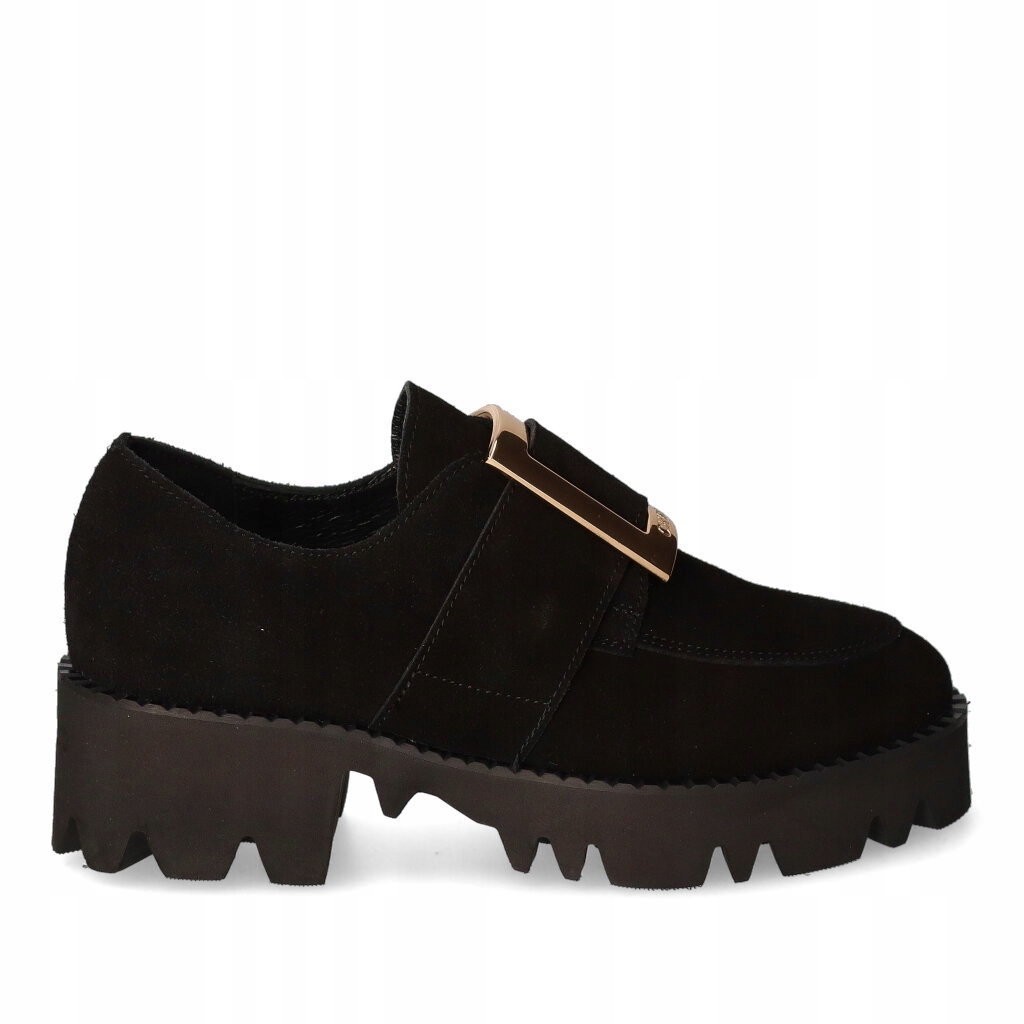 černé polobotky traper dámské mokasíny CheBello 39,5 dámské polobotky kožené