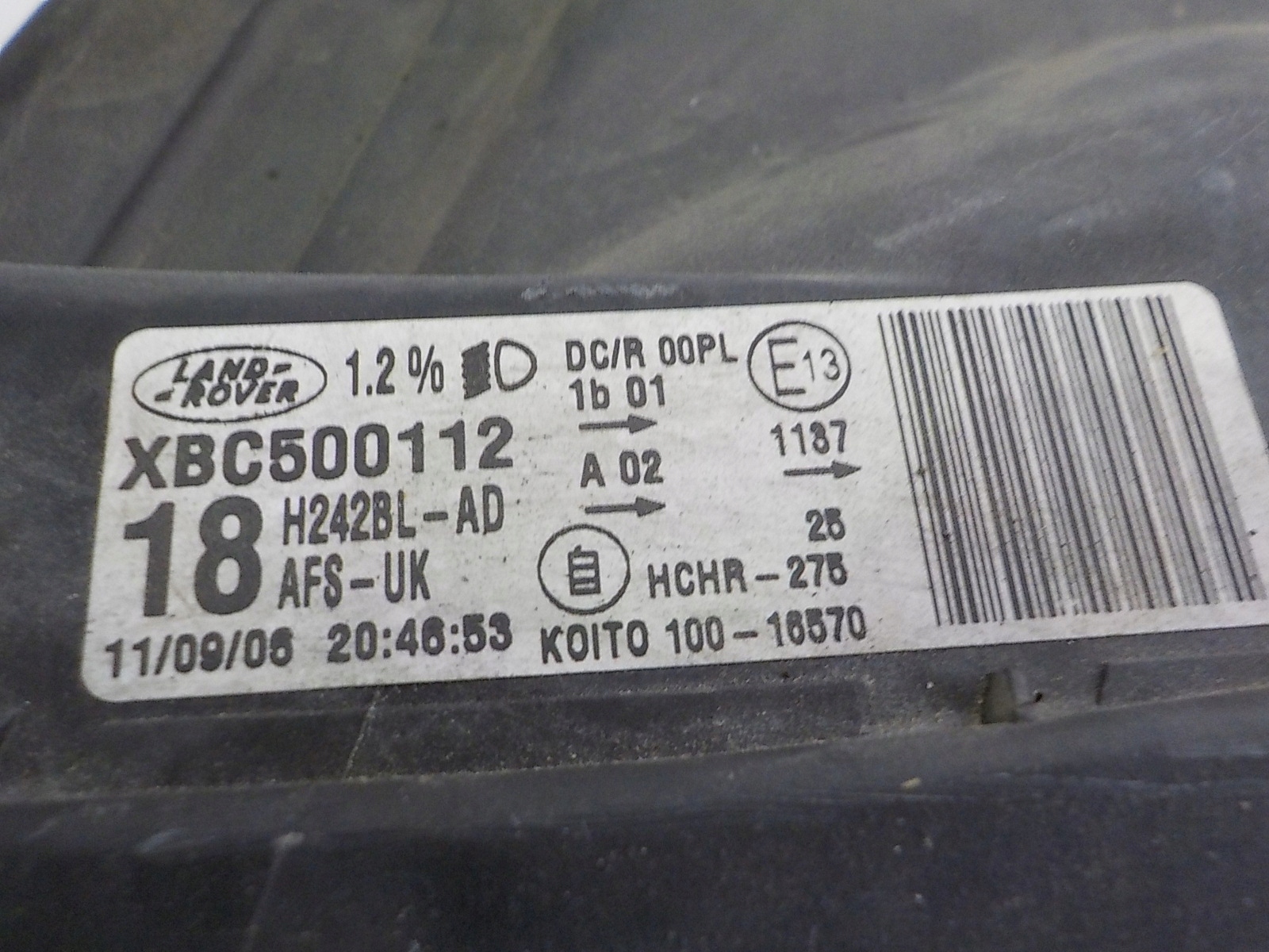 LAND ROVER DISCOVERY III XENON light left front front UK