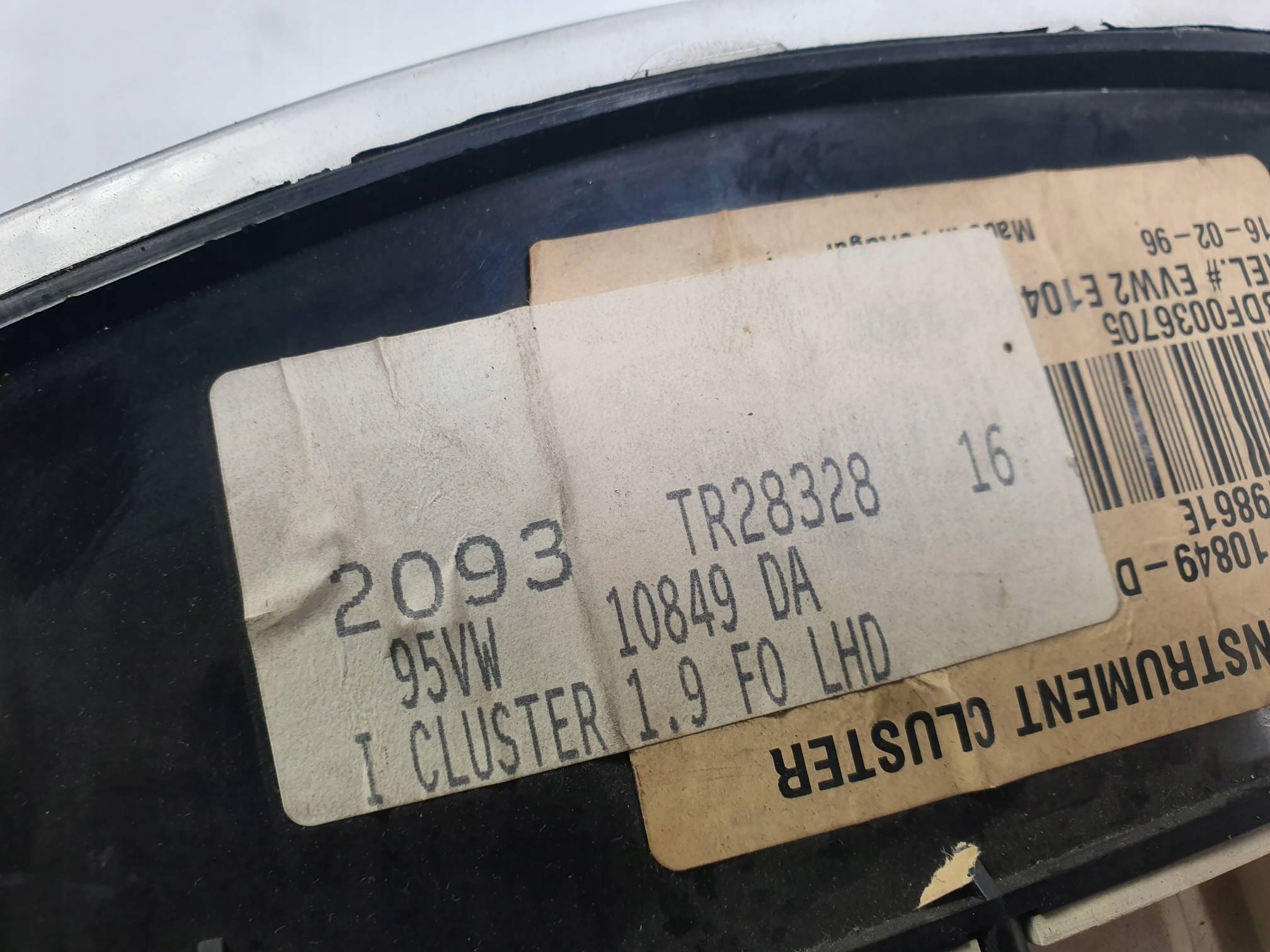 dials clock 7M0919861E FORD GALAXY