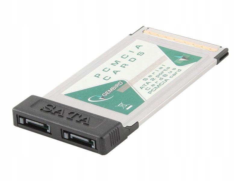 GEMBIRD PCMCIA-SATA2 Gembird Kontroler/Adapter PCMCIA -> SATA 2-porty