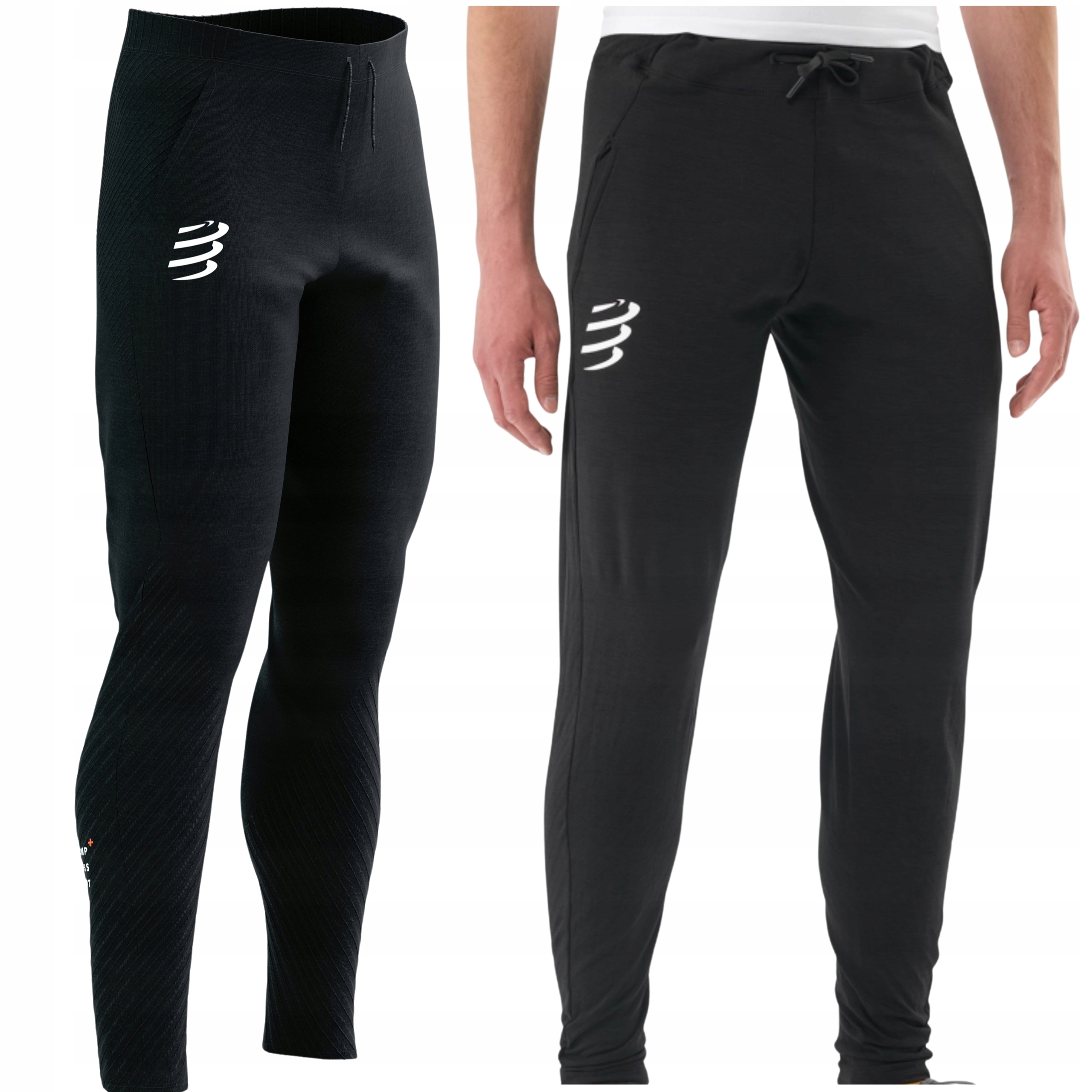 Spodnie Termoaktywne Męskie do Biegania Długie Compressport Seamless M