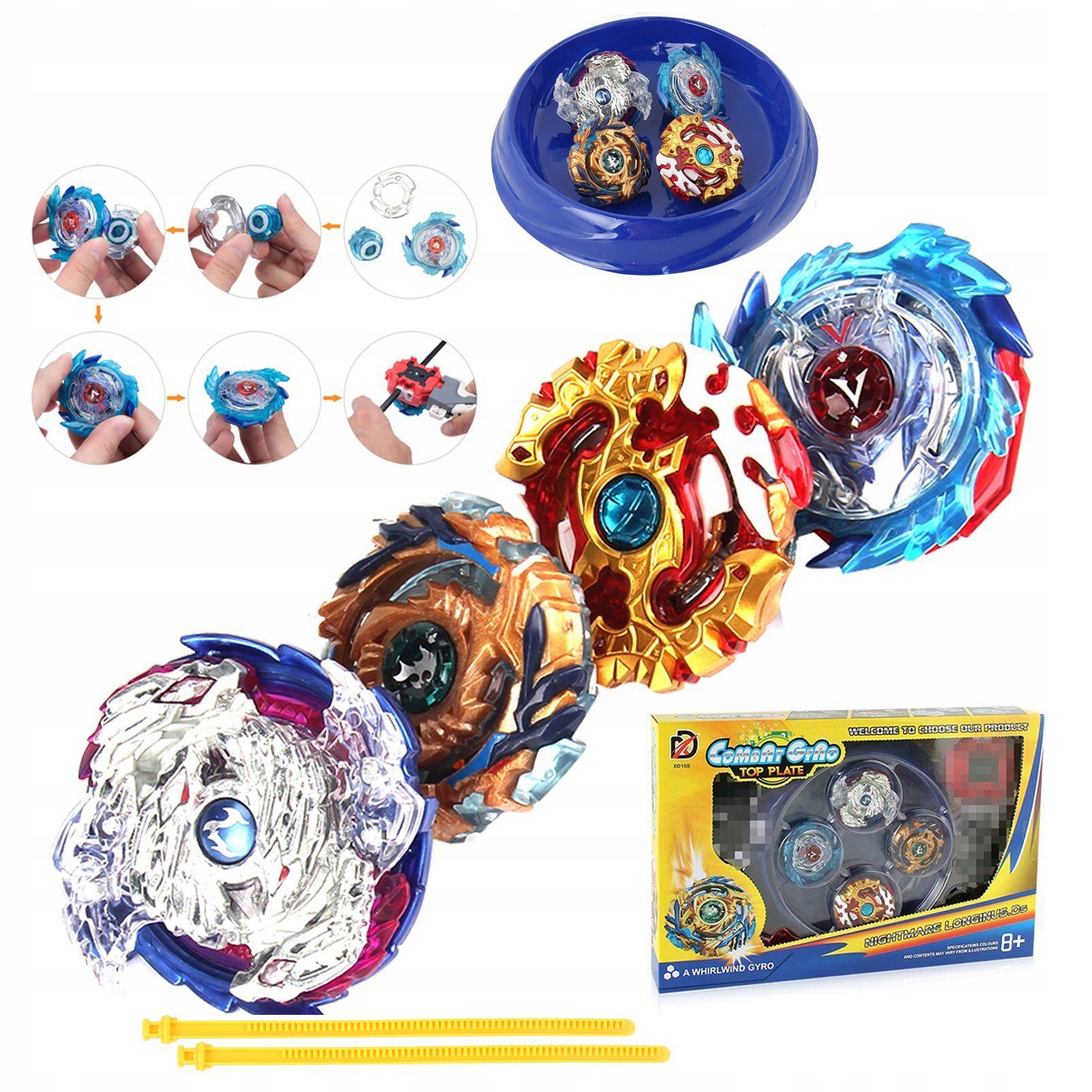 

Bączek Wirujący Dysk Spinner Burst Beyblade 4 Szt