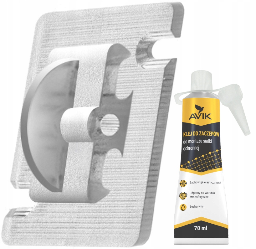 80x Zaczep Do Montażu Siatka Na Balkon Dla Kota Ptaki Bez Wiercenia Klej