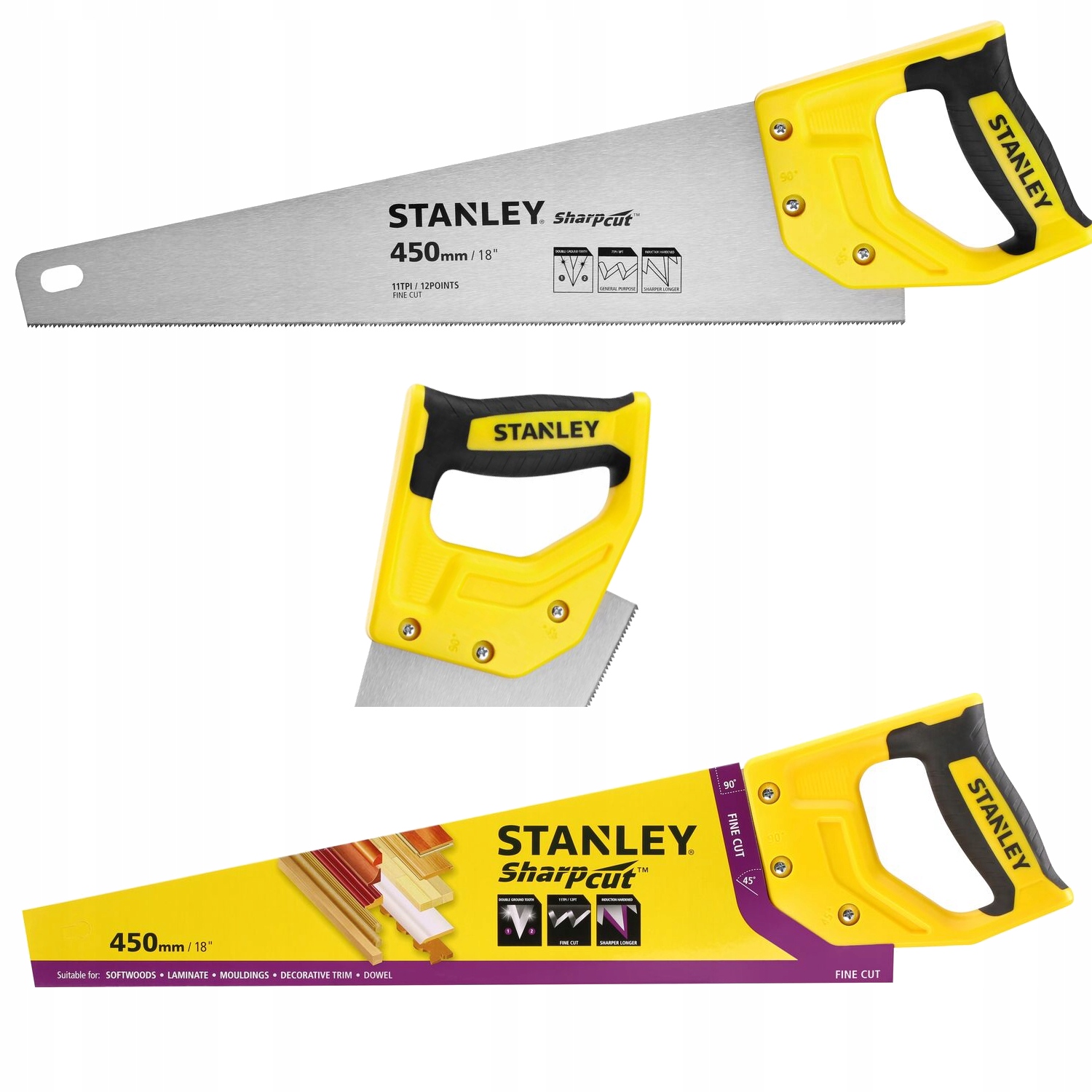 

Piła ręczna Płatnica do drewna Stanley 18"/450mm