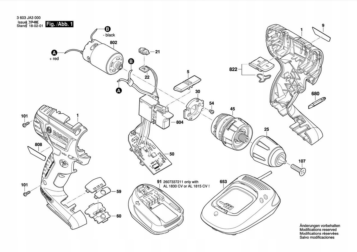 BOSCH silnik wkrętarki PSR1800Li-2 AdvancedImpact PSB1800Li-2 EAN (GTIN) 4059952594521