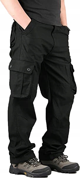 Pánské Kalhoty Yageshark Černé Cargoo Vel. 38