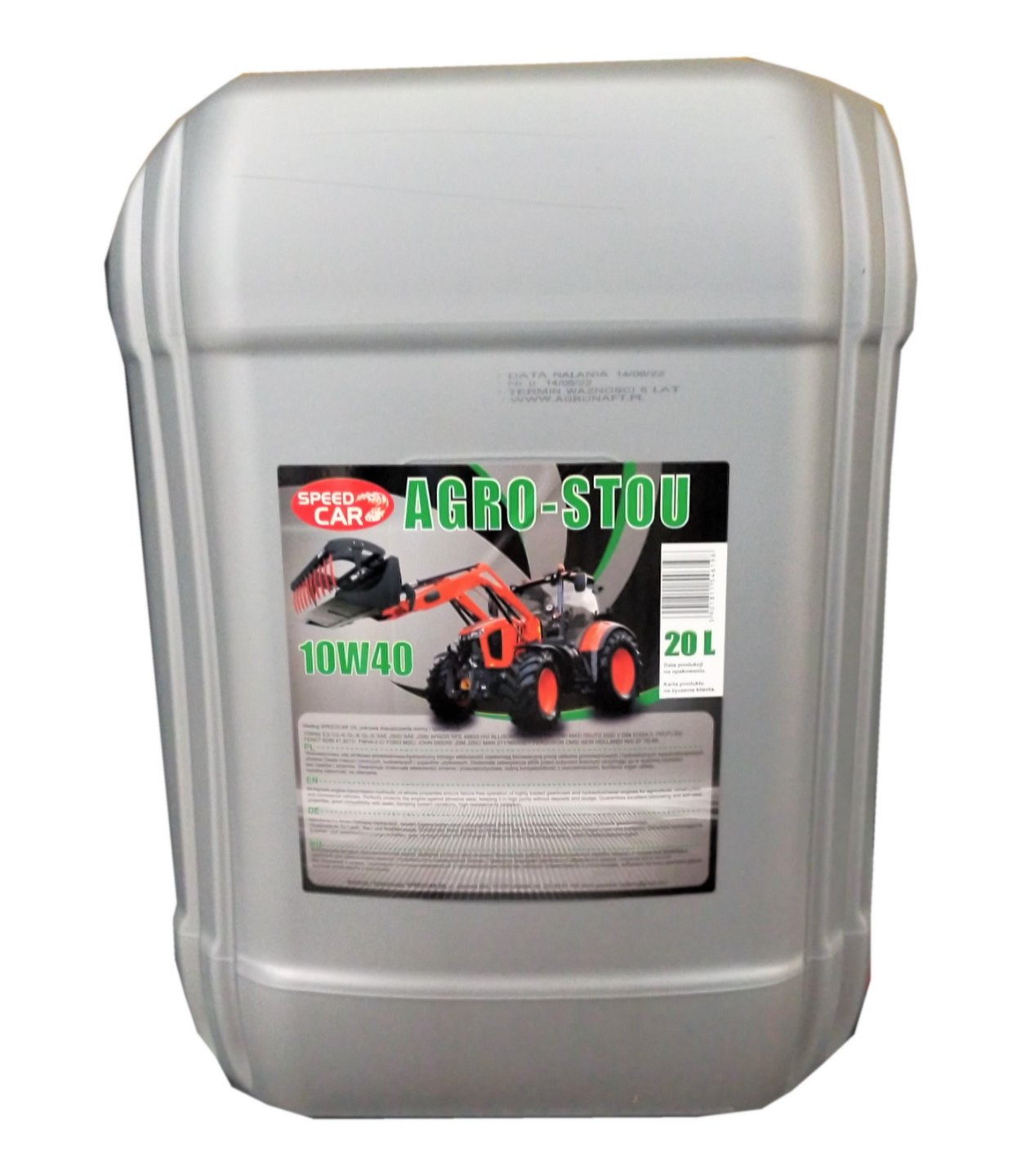 

Speedcar Agro-stou 10W40 20L.
