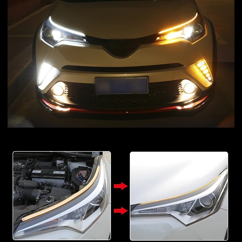 Lampy dzienne DRL LED kierunki dynamiczne 12V Lamp Type universal