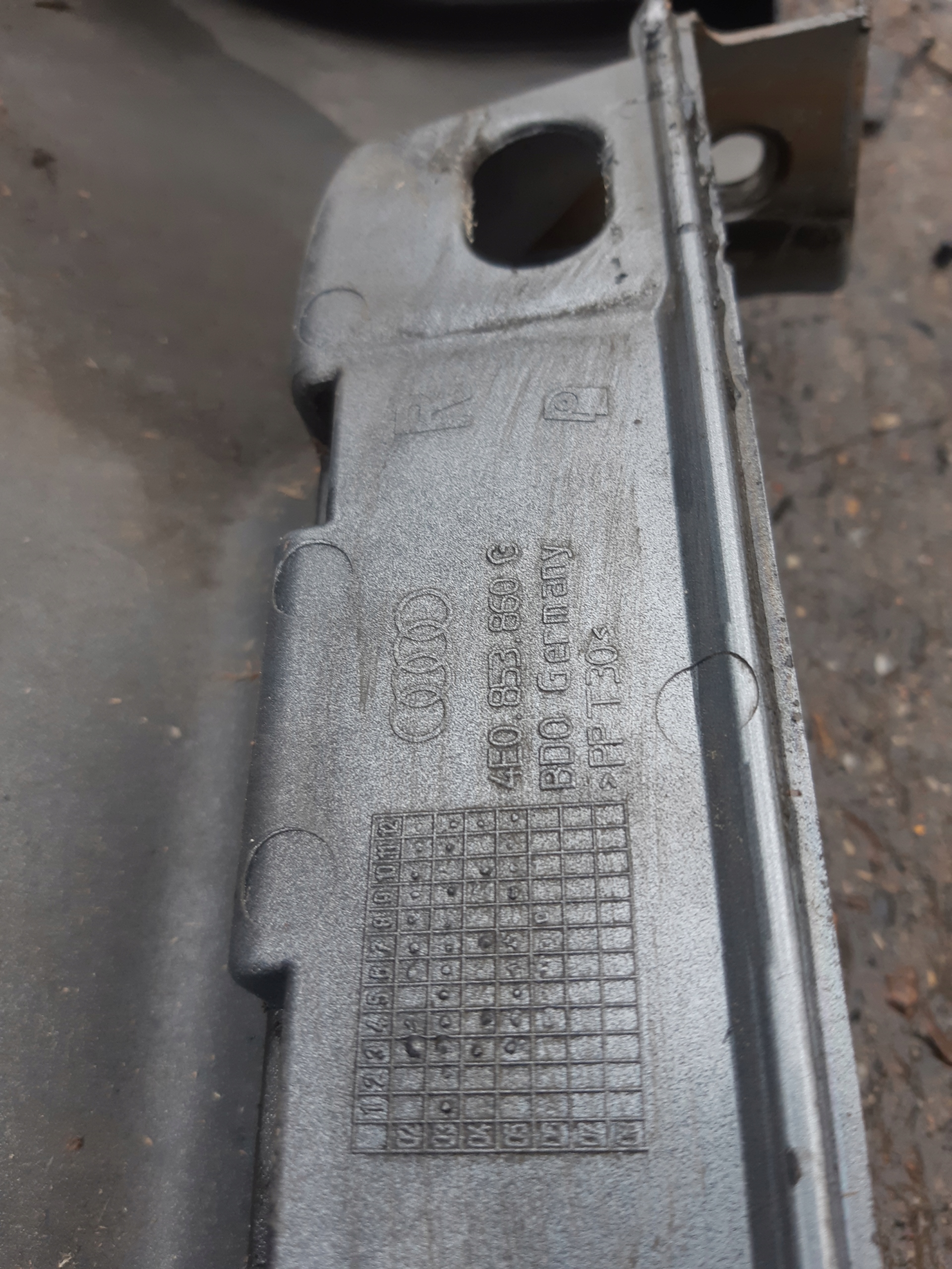 AUDI A8 D3 moulding cap threshold right LY7G 4E0853860G